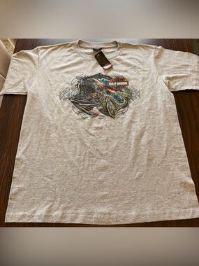 NWT Harley Davidson Mens Vintage 2005 Eagle vs Dragon T Shirt GA Made USA L